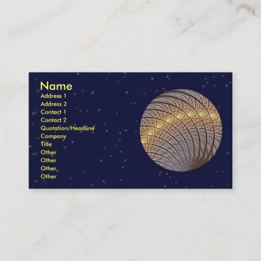 静かなオオカミの月 名刺 (正面)