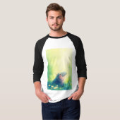 静かなカバのひととき Tシャツ (正面フル)