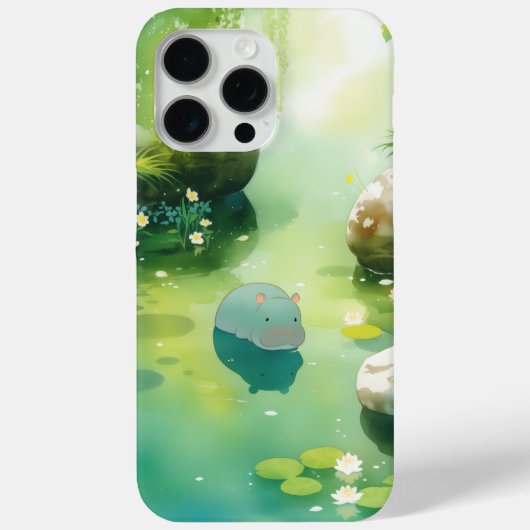 静かなカバの楽園 Case-Mate iPhoneケース (裏面)