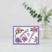 静かなガーデンビジネスカード 名刺 (スタンド正面)