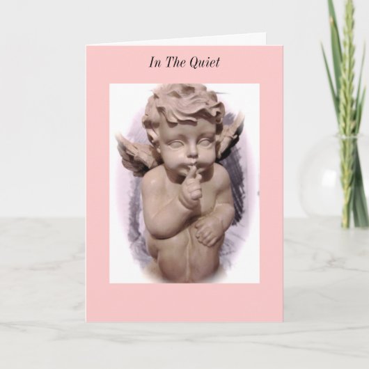 静かなグリーティングカードで カード (正面)