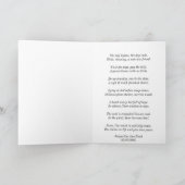 静かなグリーティングカードで カード (内部)