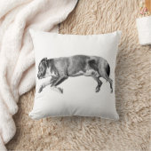 静かなグレースススリングハウンドポートレート クッション (ブランケット)