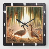 静かなゲーゼウッドランド スクエア壁時計 (正面)