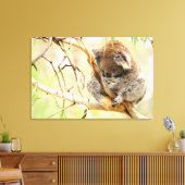 静かなコアラ24x36 キャンバスプリント (インサイチュ (リビング))