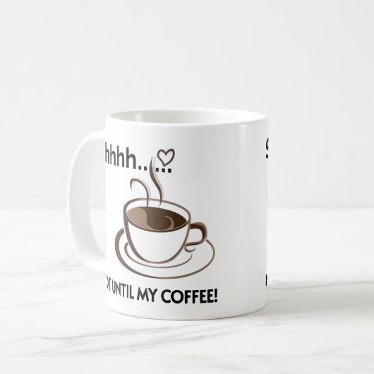 静かなコーヒーマグである コーヒーマグカップ (正面左)