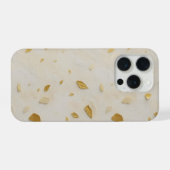 静かなゴールド — 上品なラグジュアリーとウェディングスイート iPhoneケース (裏面横)