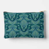 静かなサファリタペストリーパターン – ザホワイトロータス アクセサリーポーチ (裏面)