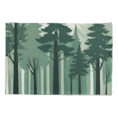 静かなシルエットフォレスト 枕カバー (裏面-左)