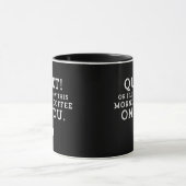 静かなシーッおもしろいシュ朝引用文コーヒーギフト マグカップ (中央)