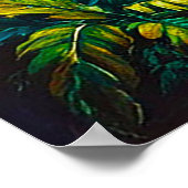 静かなジャングルの滝 ポスター (角)