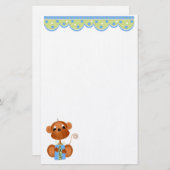 静かなジャングル男の赤ちゃん多くの用途 便箋 (正面/裏面)