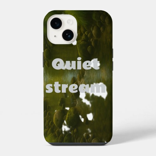静かなストリーム iPhoneケース (裏面)