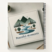 静かなスパイラルミニマルノートブック ノートブック (裏面)