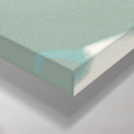 静かなティール（緑がかった色）抽象芸術 キャンバスプリント