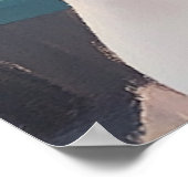 静かなトランジットの瞬間：ソフトパステルアーバンアート ポスター (角)