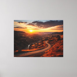 静かなトレイル現実主義絵を描ズ – デジタル キャンバスプリント