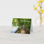 静かなハイキング考えのカード カード (黄色い花)