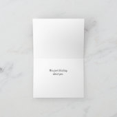 静かなハイキング考えのカード カード (内部)