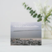 静かなビーチのポストカード ポストカード (スタンド正面)