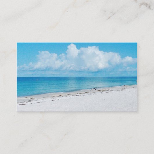 静かなビーチ名刺 名刺 (正面)