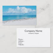 静かなビーチ名刺 名刺 (正面/裏面)