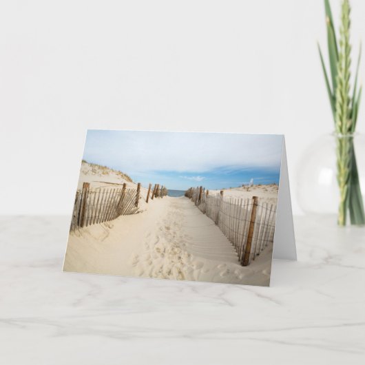 静かなビーチ カード (正面)