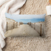 静かなビーチ ランバークッション (ブランケット)