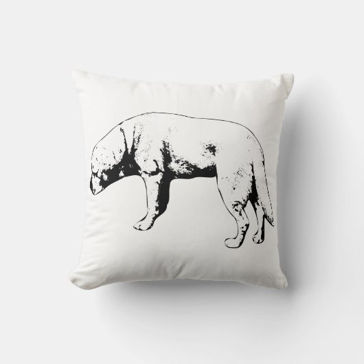 静かなフォーカス、静止 クッション (正面)