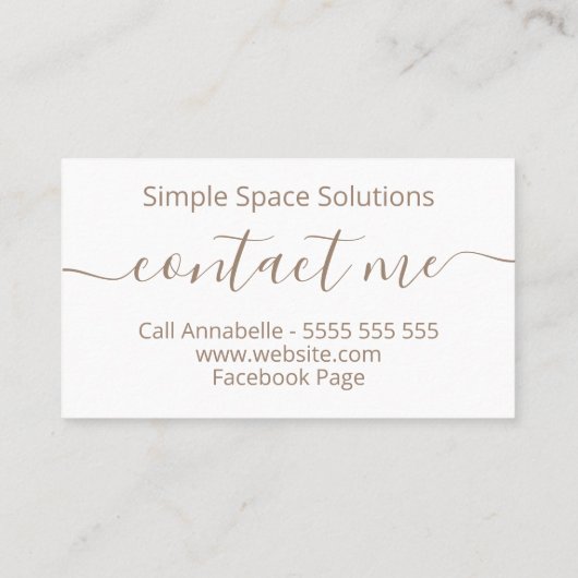 静かなフローラブーケホームとオフィスオーガナイザ 名刺 (裏面)