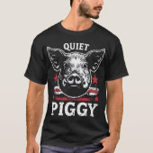 静かなブタ Tシャツ (正面)