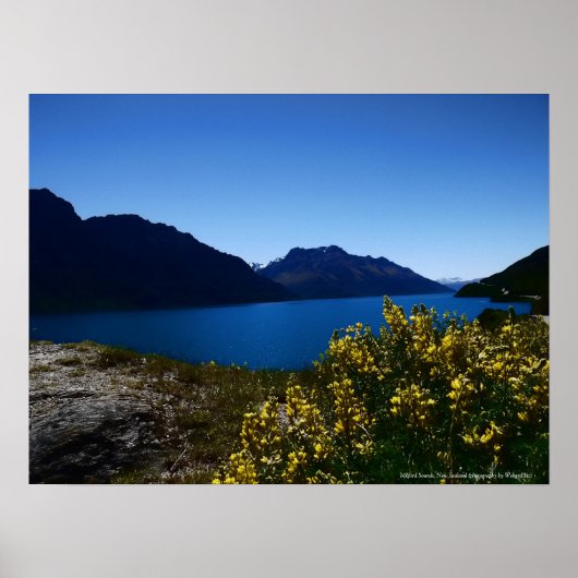 静かなブルース南アイランド,ニュージーランドのポスター ポスター (正面)