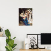 静かなベビーイエス眠っている天使の子守歌スクリプト ポスター (ホームオフィス)