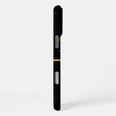 静かなポーズの黄金の仏陀 iPhoneケース (右側面)