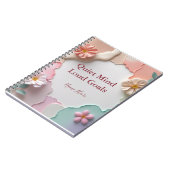 静かなマインドラウドゴール-名前をカスタムするやる気を起こさせるB ノートブック (左側)