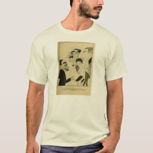 静かなマルクスの兄弟1924の風刺漫画の喜劇のチーム Tシャツ