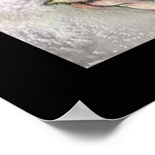 静かなムーンフラワー妖精のポスター ポスター (角)