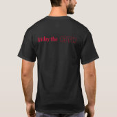 静かなメンズTシャツ Tシャツ (裏面)