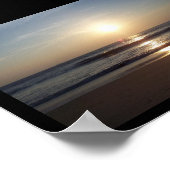 静かなモーニングオンビーチ ポスター (角)