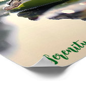 静かなリリーパッド：朝の光の中のカエル ポスター (角)