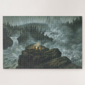 静かなヴィンテージウォーターフォールカールスバンテハルベック ジグソーパズル (横)