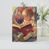 「静かな一隅」by Jessie Willcox Smith サンキューカード (スタンド正面)