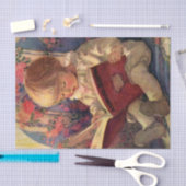 「静かな一隅」/Jessie Willcox Smith 薄葉紙 (クラフト)