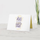 静かな人は心が一番大きい カード (正面)