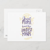 静かな人は心が一番大きい ポストカード (正面/裏面)