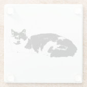 静かな仲間 ガラスコースター (裏面)