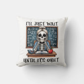 静かな先生 クッション (正面)