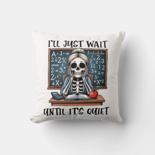 静かな先生 クッション (正面)