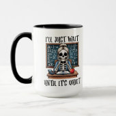 静かな先生 マグカップ (左)