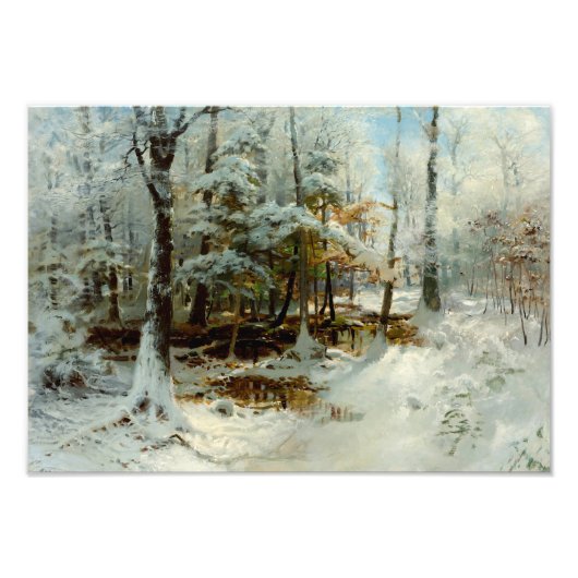 静かな冬の午後ウィリアムブリスベイカー フォトプリント (正面)